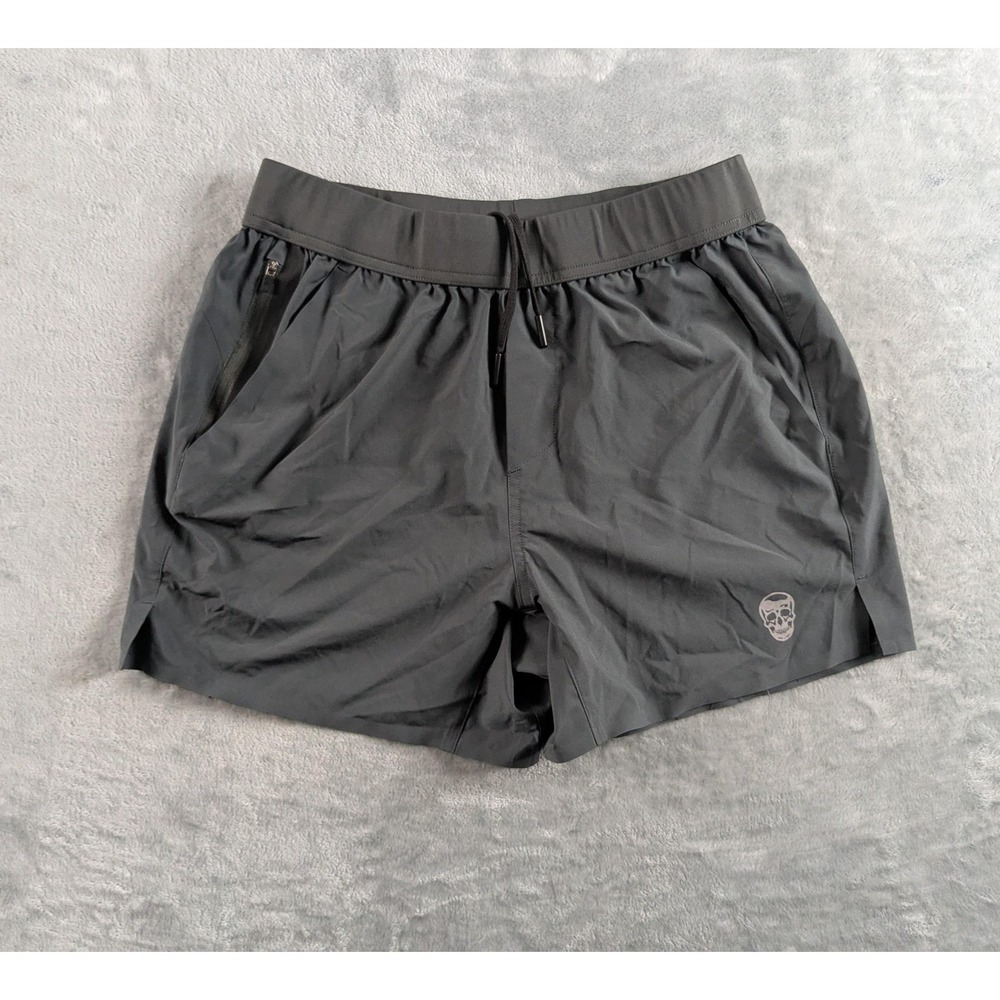Gymreapers Performance Shorts Men Large Gray/Black 5" Inseam Unlined Running Gym